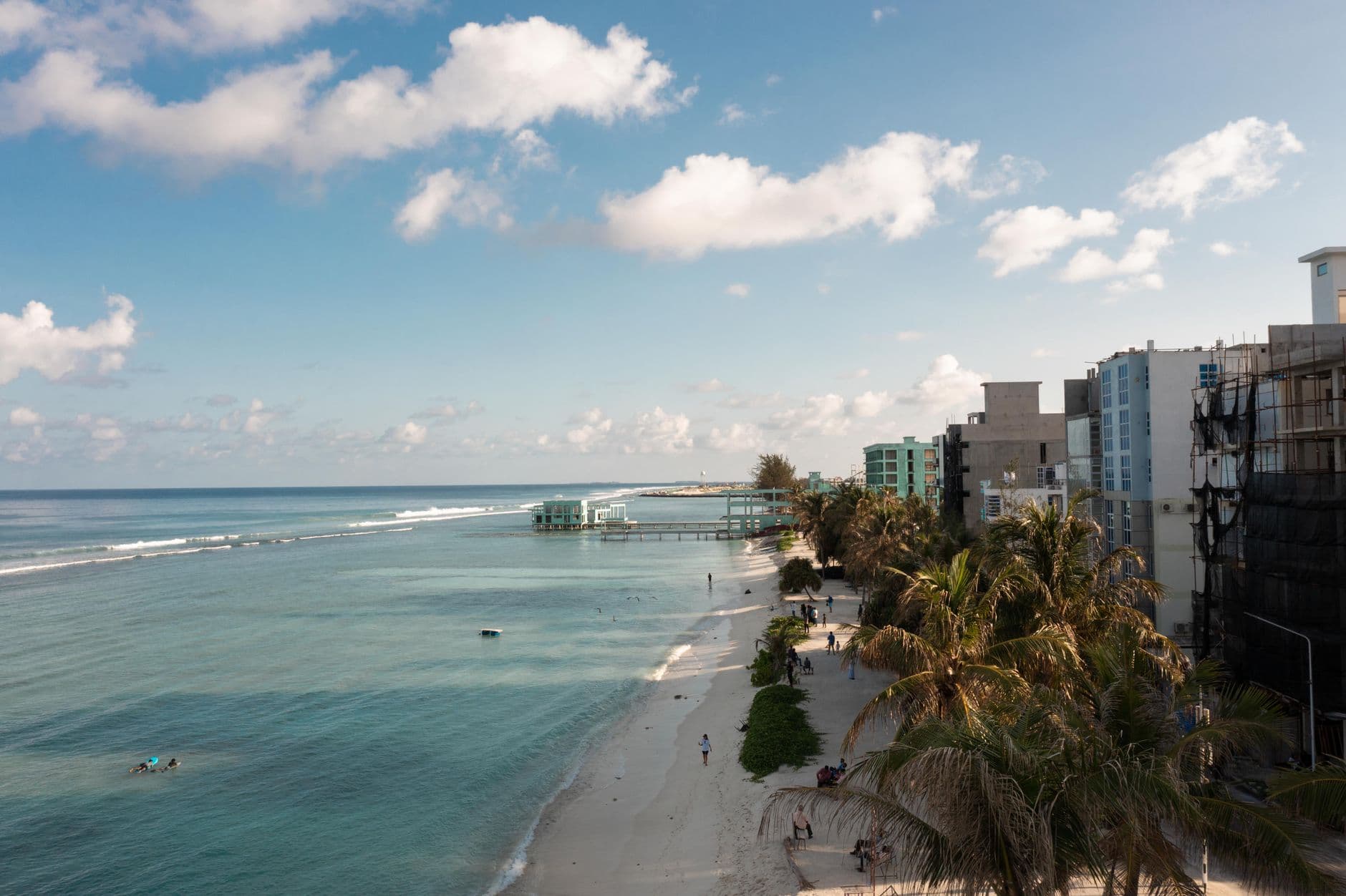 Beachfront promenade in Hulhumalé